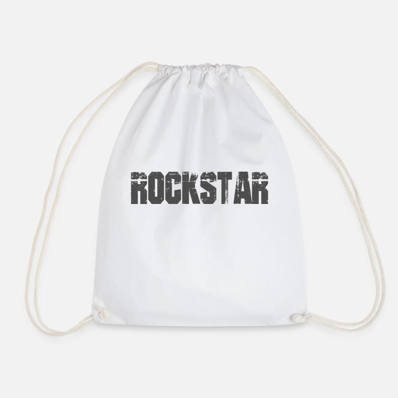 Rock-Star - Turnbeutel - Weiß