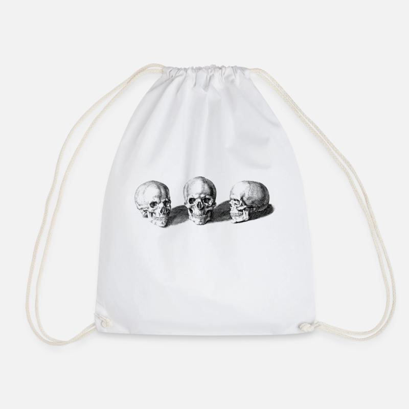 3 skulls - Turnbeutel - Weiß