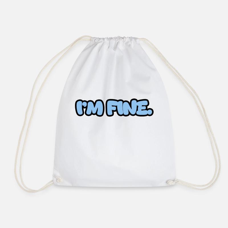 I'm fine - Sac de sport léger - blanc