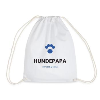 Hundepapa mit Leib & Seele - Turnbeutel - Weiß - Vorne