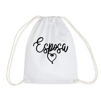 Esposa Cute Wife To Be Bride Couple Wedding Gift - Drawstring Bag - white - Front