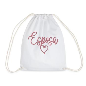 Esposa Cute Wife To Be Bride Couple Wedding Gift - Drawstring Bag - white - Front