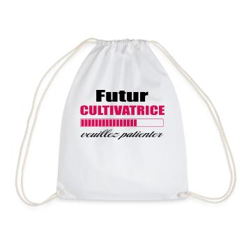 Futur Cultivatrice - Sac de sport léger - blanc - Devant