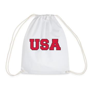 usa - Sac de sport léger - blanc - Devant