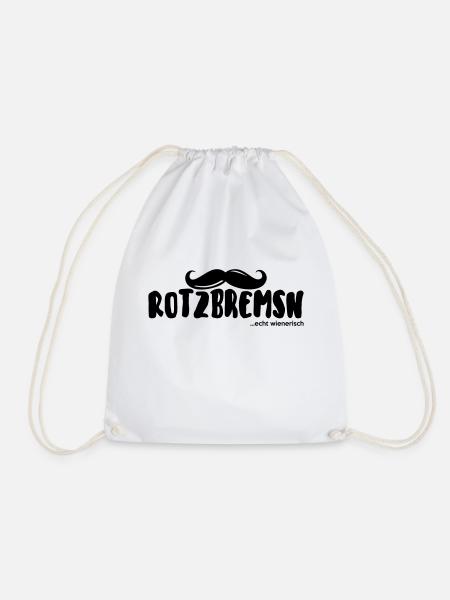 rotzbremsn... echt wienerisch - Turnbeutel - Weiß