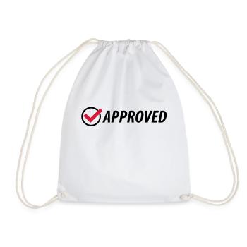 approved__f2 - Turnbeutel - Weiß - Vorne