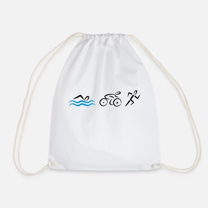 Triathlon - Turnbeutel - Weiß