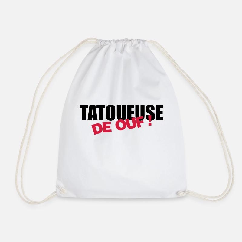 Tätowierer Tatouage Tattoo Tattooist Tatoueur - Drawstring Bag - white