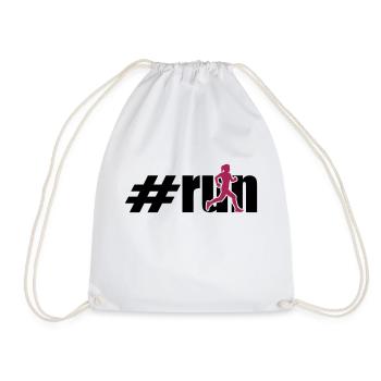 run woman 2 colours - Sac de sport léger - blanc - Devant
