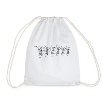 6er Kunstradsport 005 - Drawstring Bag - white - Front