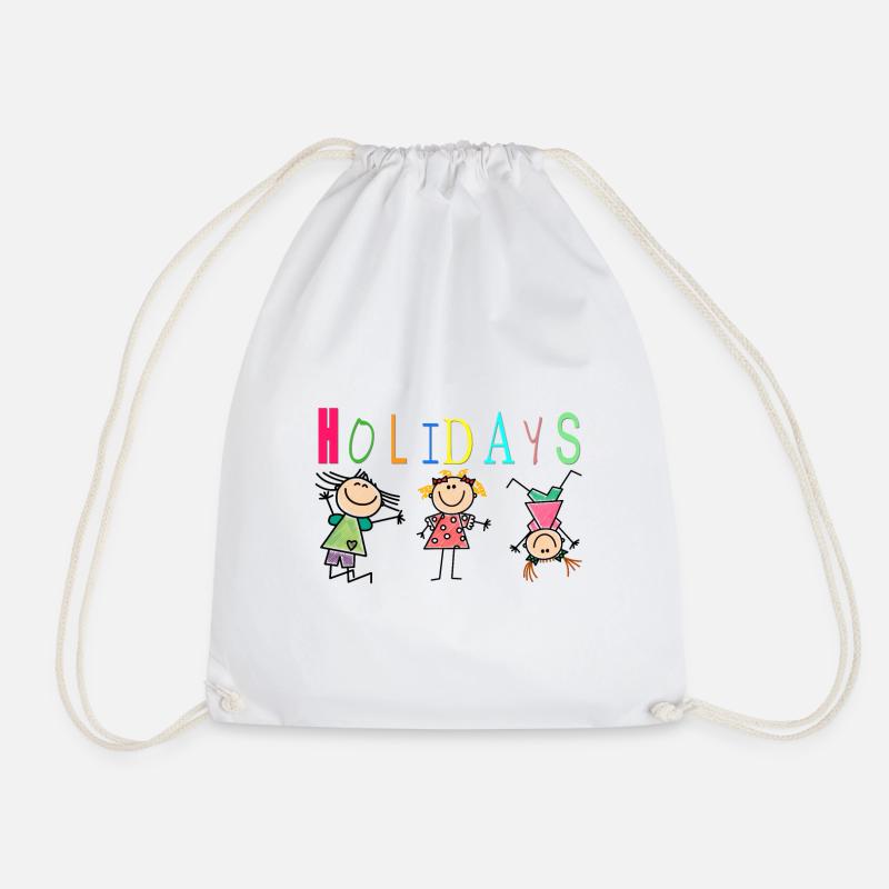 Holiday - Drawstring Bag - white