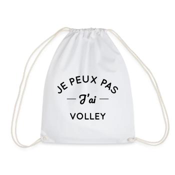 Je peux pas j'ai volley - Sac de sport léger - blanc - Devant