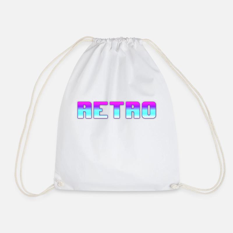 Retro - Turnbeutel - Weiß