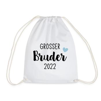 Großer Bruder 2022 / Big Brother 2022 / Herz - Turnbeutel - Weiß - Vorne