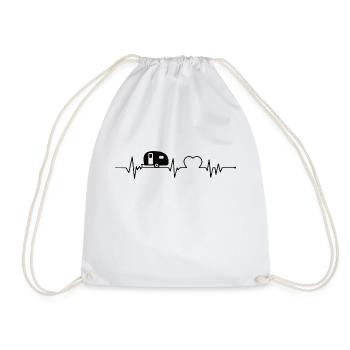 Fun Camping CAMPING ECG Caravan Motorhome - Drawstring Bag - white - Front