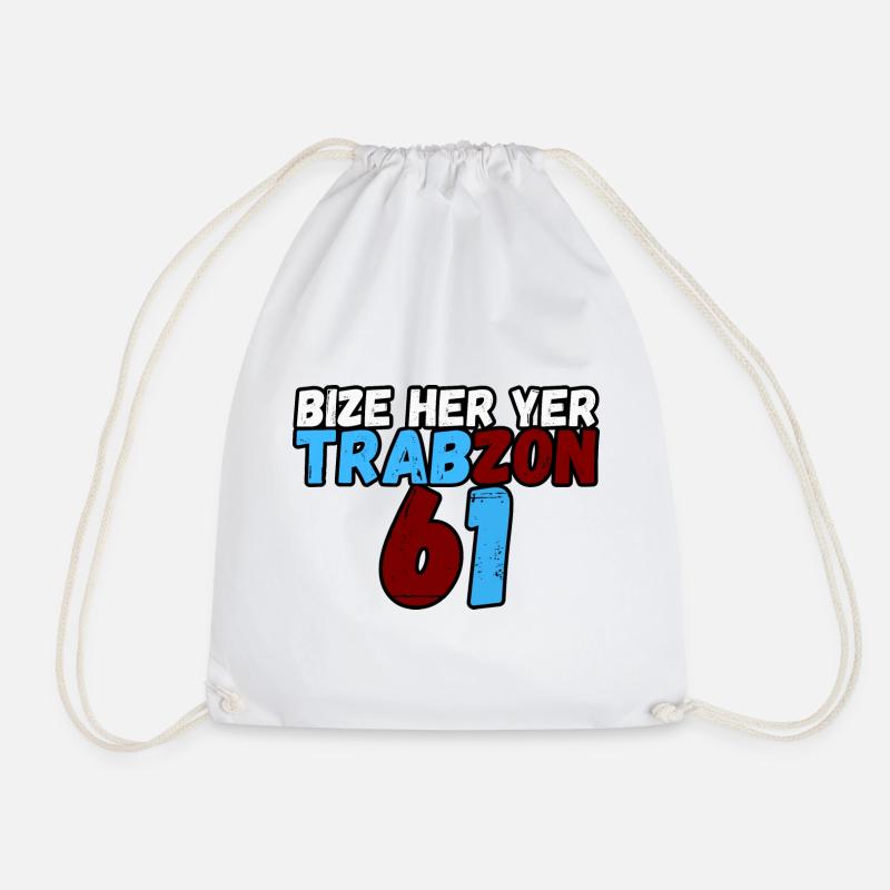 61 Bize her yer Trabzon - Turnbeutel - Weiß