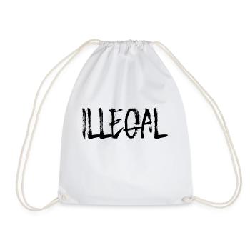 Illegal - Turnbeutel - Weiß - Vorne