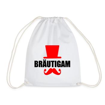 bräutigam - Turnbeutel - Weiß - Vorne