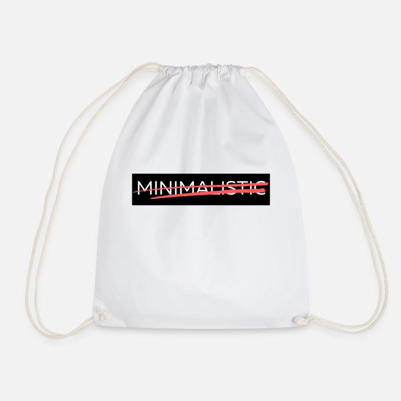 MINIMALIST - Drawstring Bag - white
