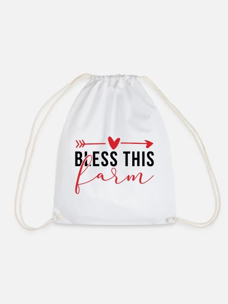 Bless This Farm - Turnbeutel - Weiß