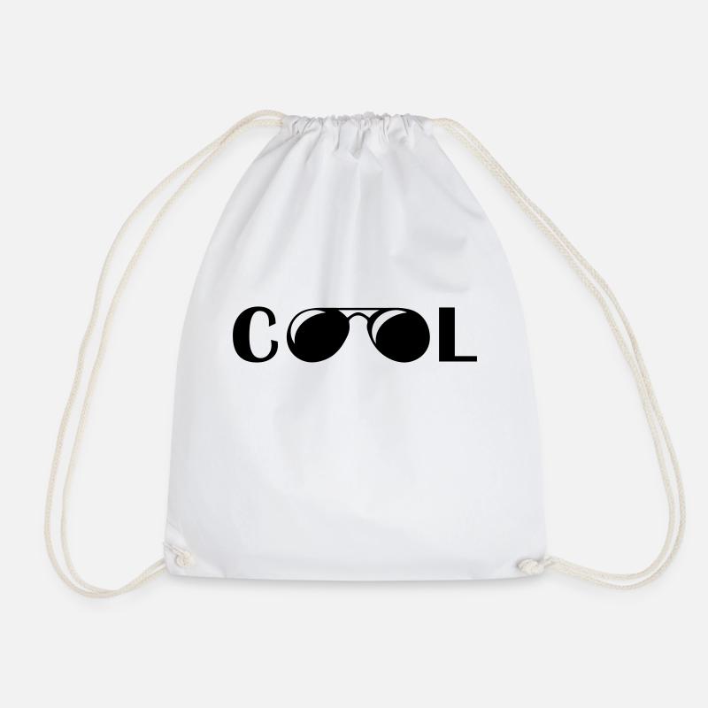 sonnenbrille cool - Turnbeutel - Weiß