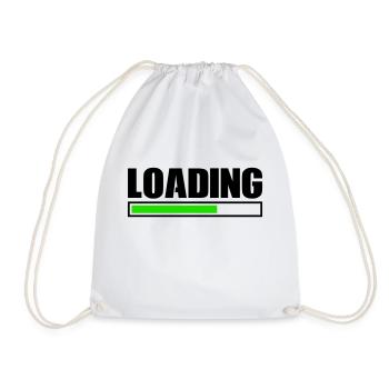 Loading - Drawstring Bag - white - Front