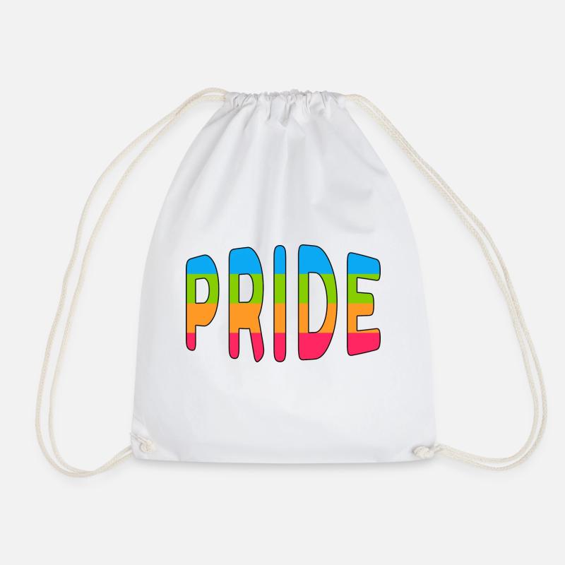 Pride-Logo Panromantisch - Turnbeutel - Weiß