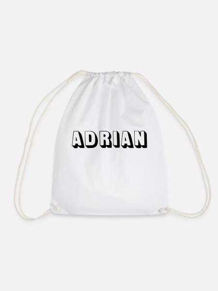 Name - Adrian - Turnbeutel - Weiß