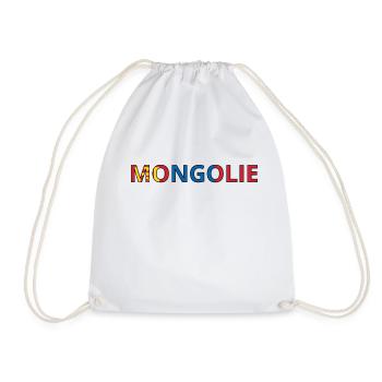 Drapeau Mongolie - Sac de sport léger - blanc - Devant