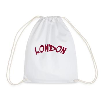London - Great Britain - England - Drawstring Bag - white - Front