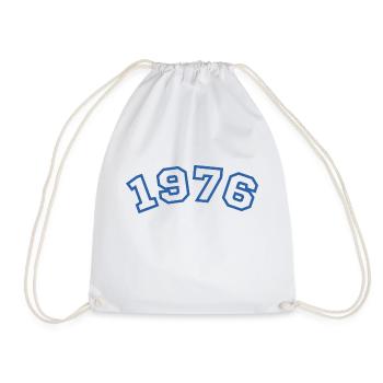 1976 bleu sport - Sac de sport léger - blanc - Devant