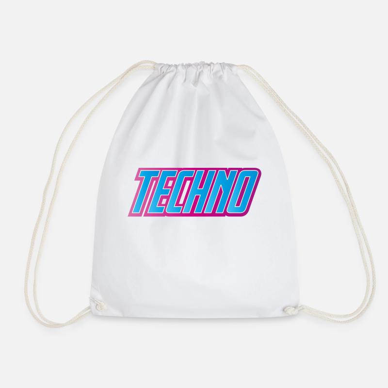 Techno Festival - Turnbeutel - Weiß