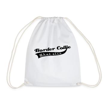 Border Collie - Turnbeutel - Weiß - Vorne