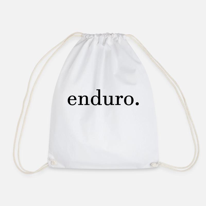 Enduro. - Drawstring Bag - white