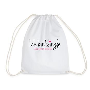 single - Turnbeutel - Weiß - Vorne