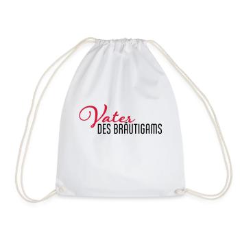 vater des braeutigams - Turnbeutel - Weiß - Vorne