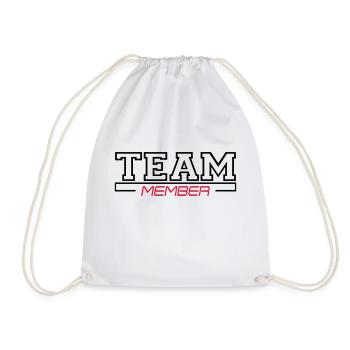 team member - Turnbeutel - Weiß - Vorne