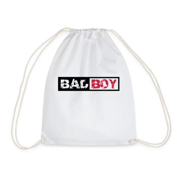 Bad Boy Design - Drawstring Bag - white - Front