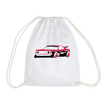 Car racing sports car tuning car - Drawstring Bag - white - Front