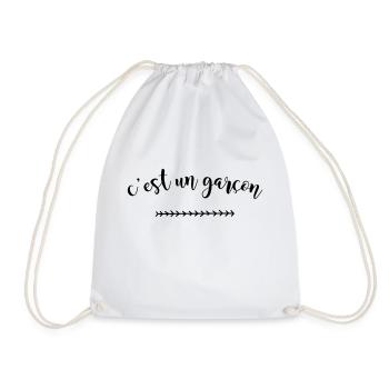 c est un garçon - Sac de sport léger - blanc - Devant