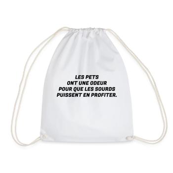 Humour - Drôle - Blague - Rire - Fun - Cool - Sac de sport léger - blanc - Devant