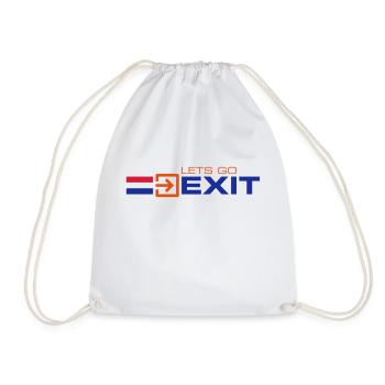 LetsGo Nexit-Logo - Turnbeutel - Weiß - Vorne