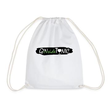 GINsideTonic - Drawstring Bag - white - Front