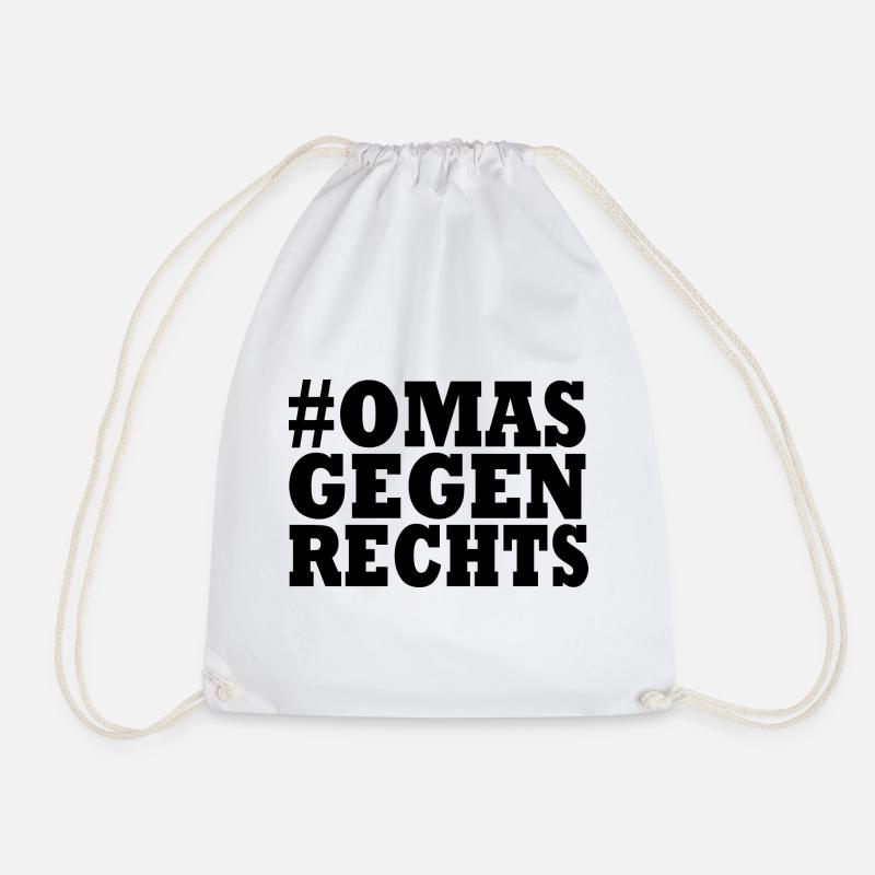 Omas gegen rechts - Turnbeutel - Weiß