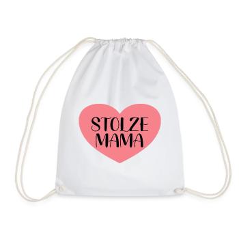 Stolze Mama - Turnbeutel - Weiß - Vorne