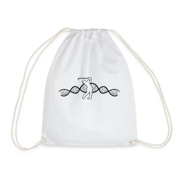 Golf Golfer Golf Club Saying Golf Ball - Drawstring Bag - white - Front