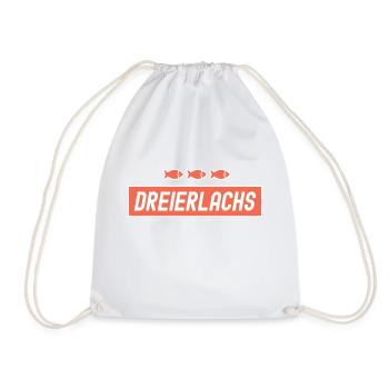 Dreierlachs Bremen 3erlachs Fisch Geschenk - Turnbeutel - Weiß - Vorne