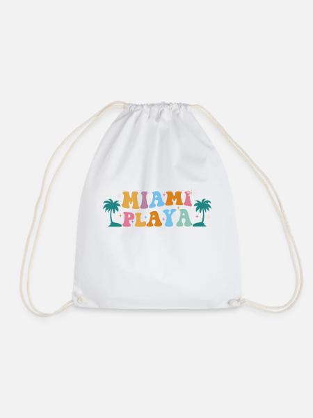Miami Beach - Turnbeutel - Weiß