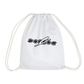 Skier Skiing Ski Ski Outfit Ski Design - Drawstring Bag - white - Front
