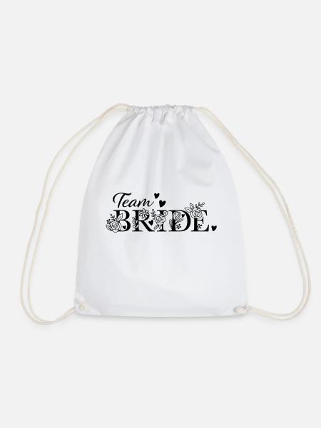 Team Bride - Turnbeutel - Weiß